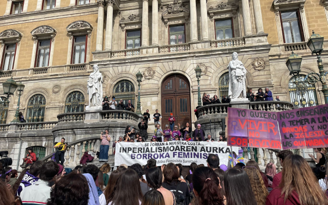 Concentración por el 8M en Bilbao. ONDA VASCA