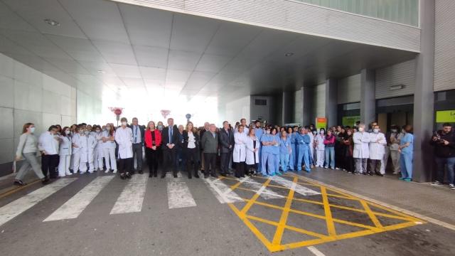 Concentración en el IMQ de Bilbao