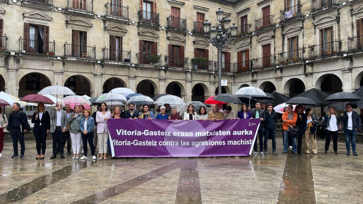 Imagen de una concentración de repulsa ante las agresiones sexuales anterior