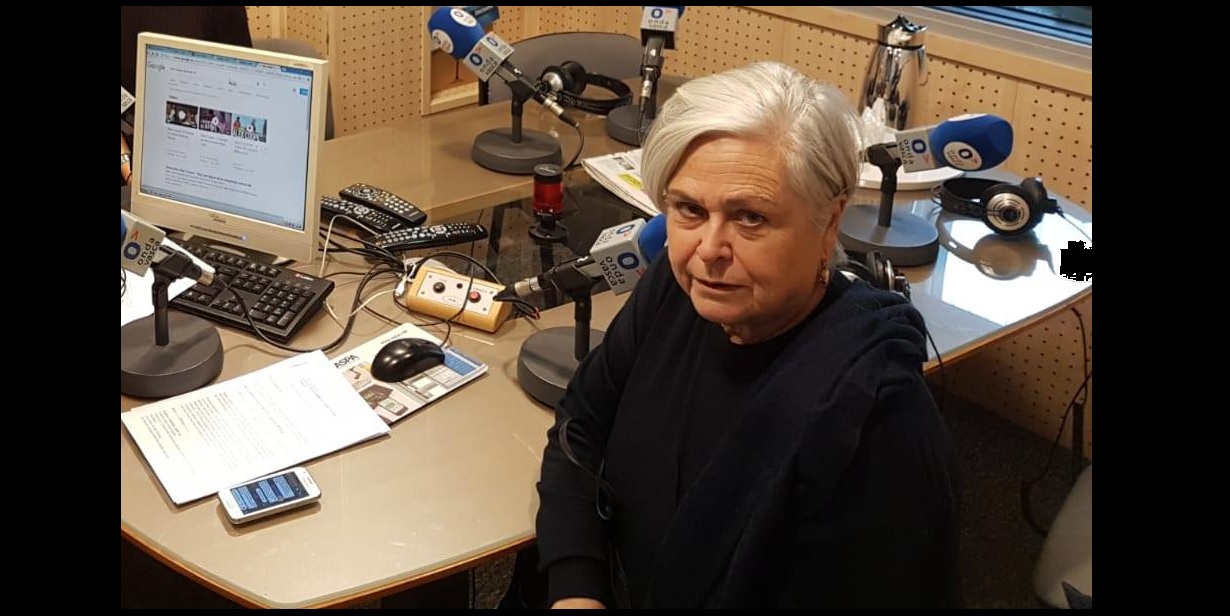 Conchu Uzkudun, en una visita anterior a Onda Vasca