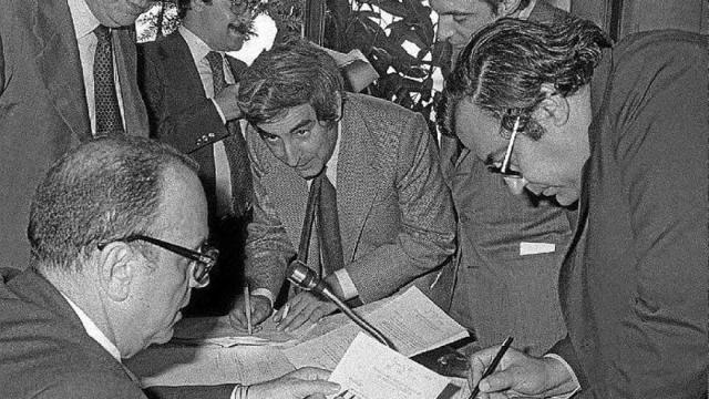 Firma de la Constitución española de 1978