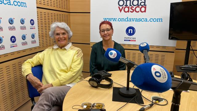IIsabela Bilbao y Mª Jose Arruti, del Coro de Ingenieros Bizkaia