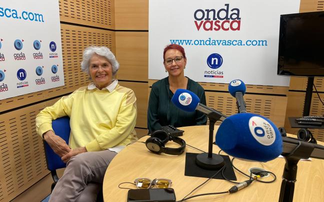 IIsabela Bilbao y Mª Jose Arruti, del Coro de Ingenieros Bizkaia