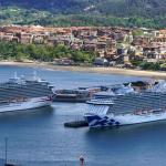 El impresionante ‘Sky Princess’ ya abrió el año pasado la temporada aunque entonces compartió el honor con el buque ‘Brittania’. Pablo Viñas-Deia