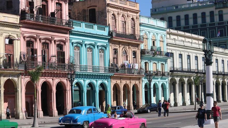 Fachadas de edificios de Cuba
