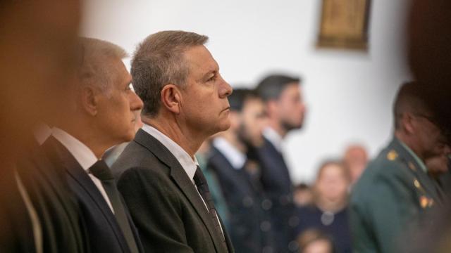 El presidente de Castilla-La Mancha, Emiliano García-Page, durante una misa funeral por los fallecidos en el accidente ferroviario del pasado 28 de octubre.