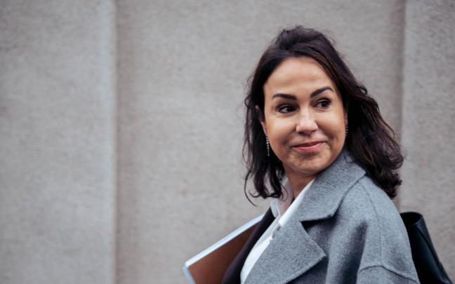 La expresidenta de ADIF, Isabel Pardo de Vera, a su llegada a declarar al Tribunal Supremo por el ‘caso Koldo’.