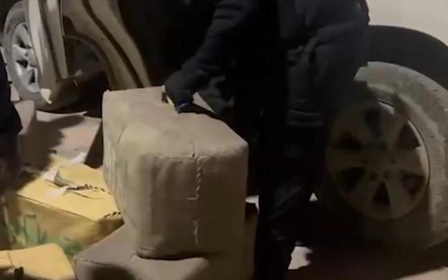 El alijo contiene 1.600 kilos de hachís