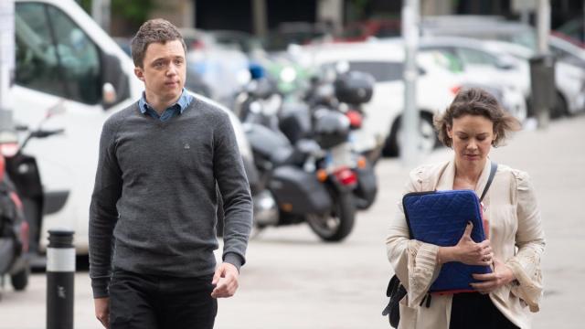 Errejón a su llegada a los juzgados de Madrid.