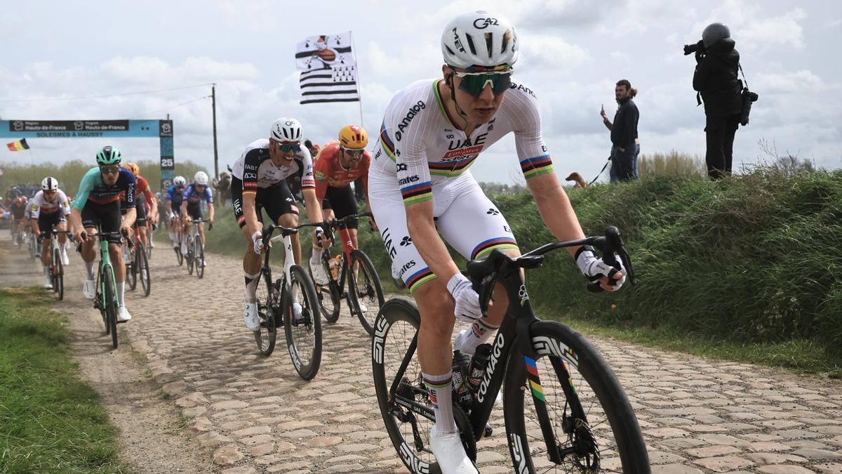 Tadej Pogacar, durante la prueba.