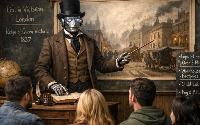 Una IA entrenada únicamente en un sola época histórica y que ignore todo lo que viene después puede ayudar a entender mejor sus procesos y la mentalidad de los quqe en ella vivían.dde es