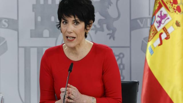 La portavoz del Gobierno español, Elma Saiz, en la rueda de prensa tras el Consejo de Ministros.