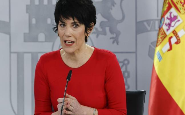 La portavoz del Gobierno español, Elma Saiz, en la rueda de prensa tras el Consejo de Ministros.