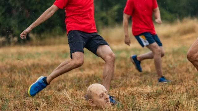 Un jugador, dispuesto a golpear la cabeza de Franco. / Instagram (@exxabrupto) Un jugador, dispuesto a golpear la cabeza de Franco.