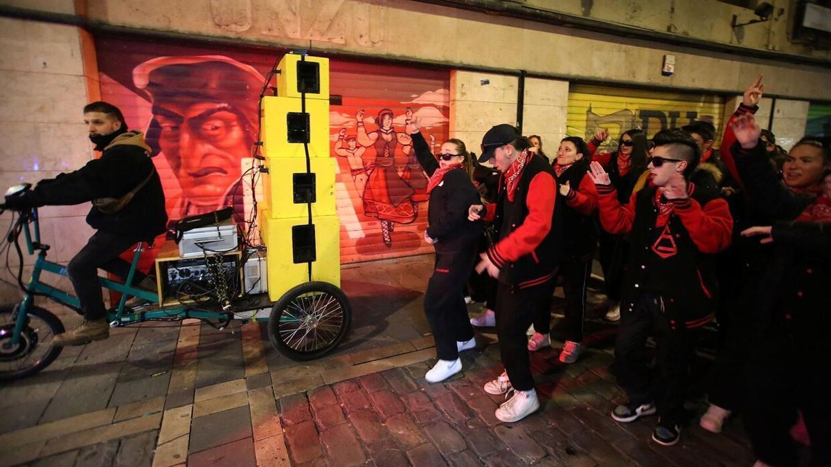 Música en el Casco Viejo el pasado 2 de febrero.