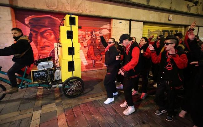 Música en el Casco Viejo el pasado 2 de febrero.