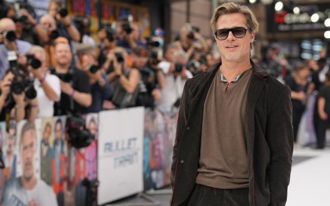Brad Pitt durante una alfombra roja. Brad Pitt durante una alfombra roja.