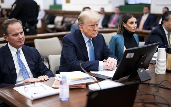 Donald Trump, en el proceso judicial que se sigue contra él.