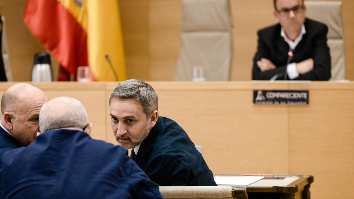 El diputado del PP, César Sánchez y el jefe de climatología de AEMET en la Comunidad Valenciana, José Ángel Núñez Mora.