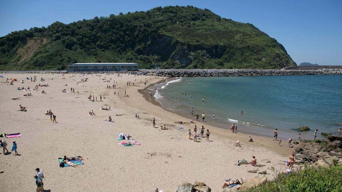 Plano general de la playa de Orio.