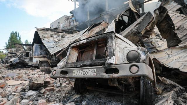 Ataque ucraniano en Rusia.