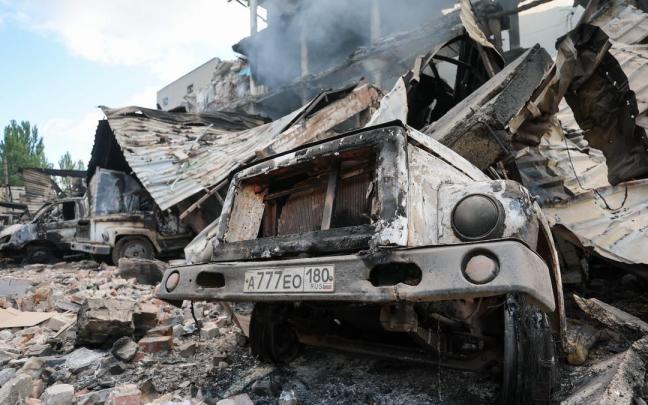 Ataque ucraniano en Rusia.