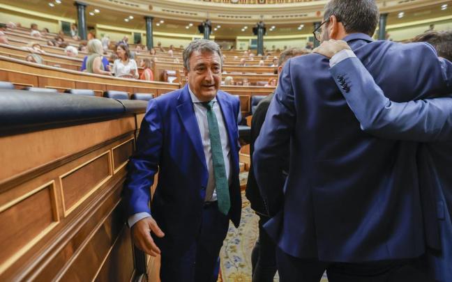 El portavoz del PNV en el Congreso de los Diputados, Aitor Esteban.