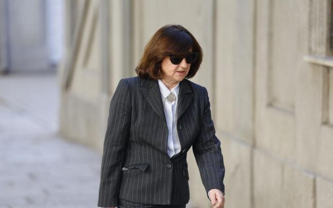 La fiscal Almudena Lastra en las inmediaciones del Tribunal Supremo.