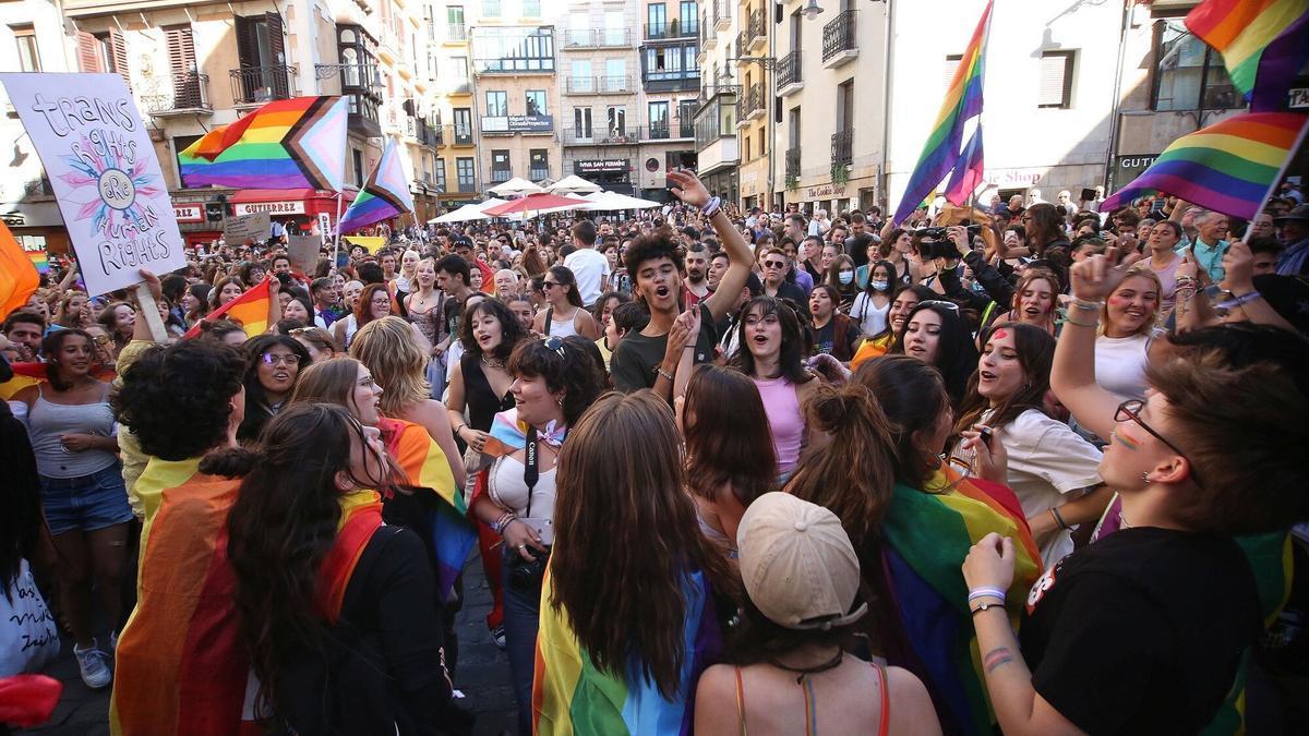 Manifestación del año pasado en Pamplona. Foto: Javier Bergasa