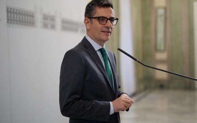 El ministro de la Presidencia, Félix Bolaños, el lunes.