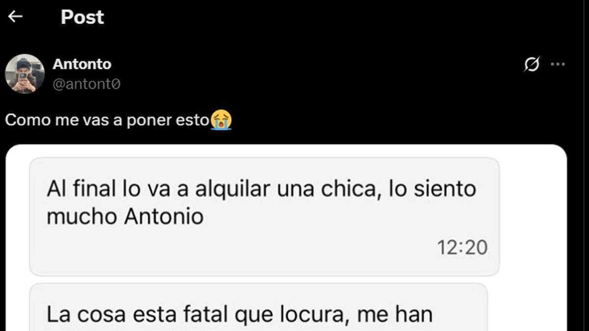 El comienzo del post.