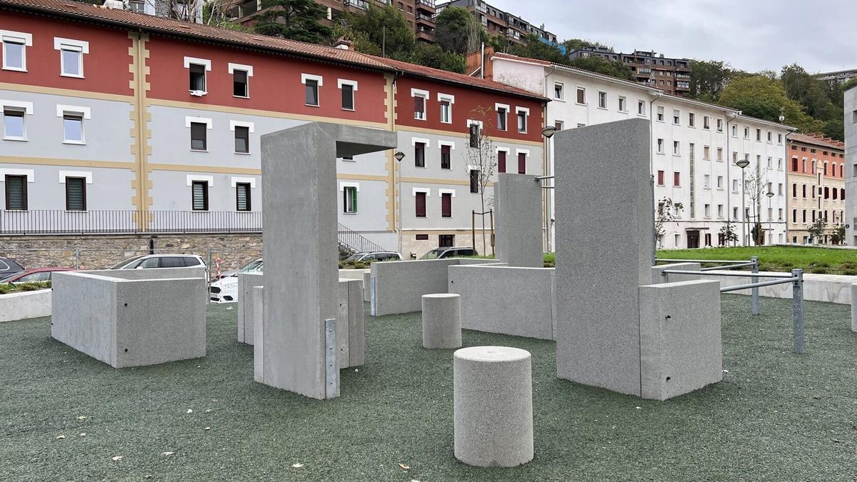 Donostia cuenta ya con un parque para practicar parkour junto al polideportivo Bentaberri.