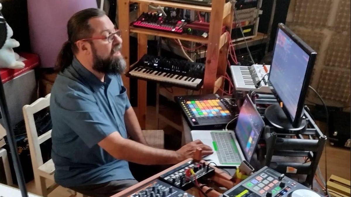 El ingeniero de sonido zumarragarra Juantxo Martín.