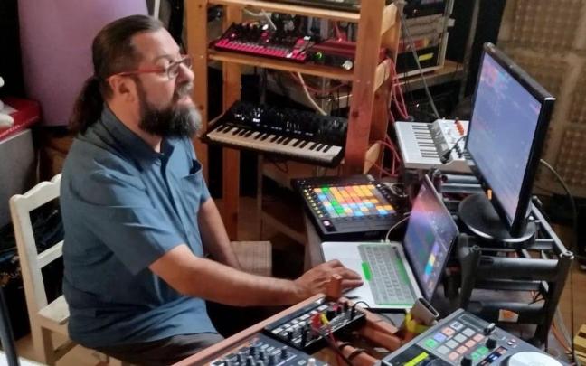 El ingeniero de sonido zumarragarra Juantxo Martín.