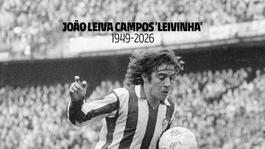 'Leivinha', con el Atlético de Madrid.