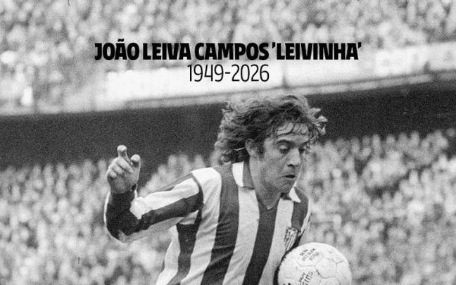 'Leivinha', con el Atlético de Madrid.
