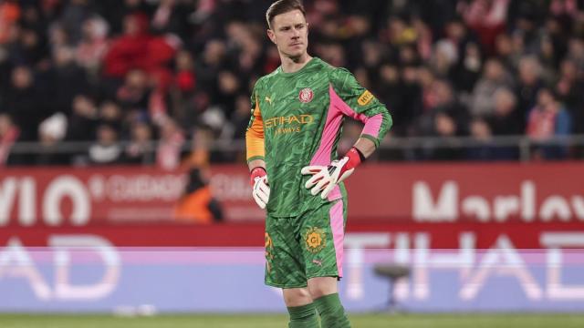 Ter Stegen en su debut con el Girona. EP