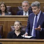 Alberto Núñez Feijóo en la sesión de control al Gobierno de este miércoles.