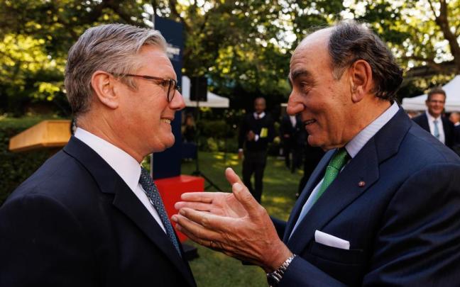 Ignacio Sánchez Galán junto a Keir Starmer. / Iberdrola Ignacio Sánchez Galán junto a Keir Starmer.