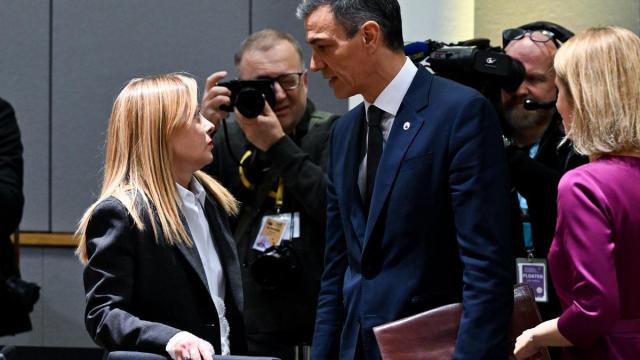 Sánchez y Meloni, en una imagen de archivo.