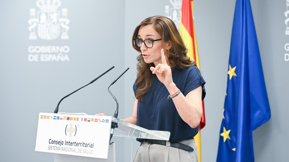 La ministra de Sanidad, Mónica García.