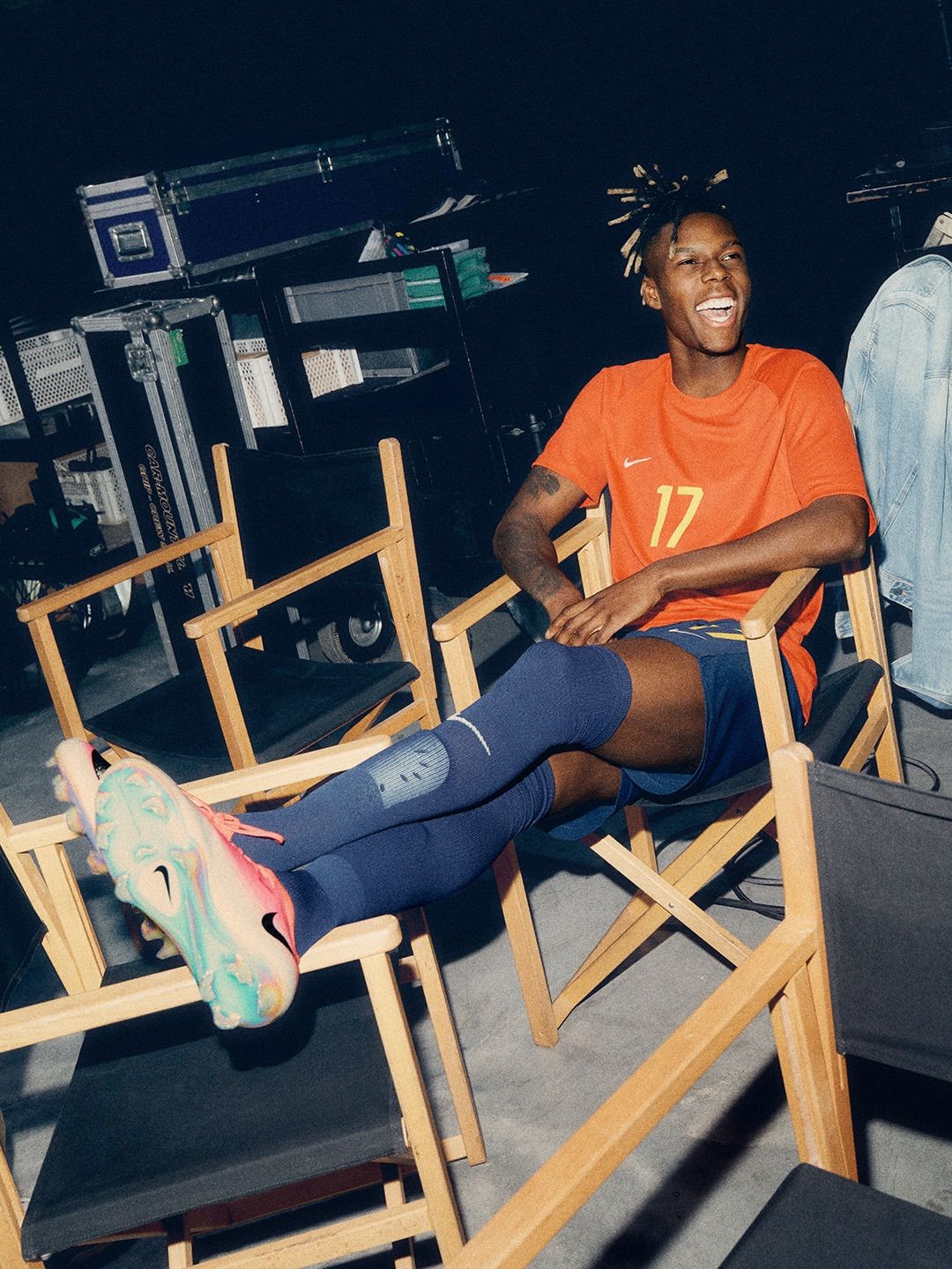 Nico Williams, con sus botas rosas.