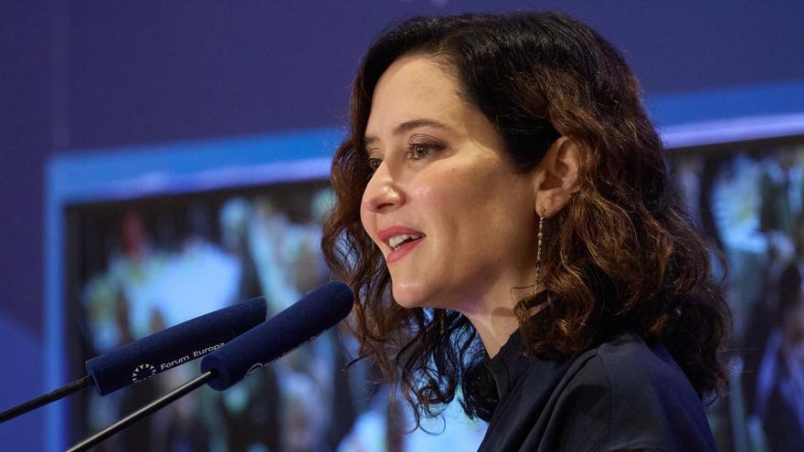 Isabel Díaz Ayuso, en el desayuno informativo de este lunes 12 de mayo de 2025.