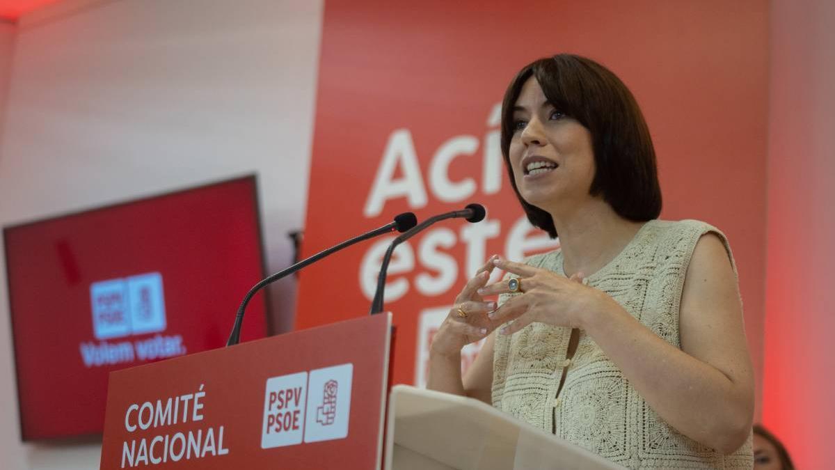 Diana Morant en el Comité Nacional del PSPV-PSOE