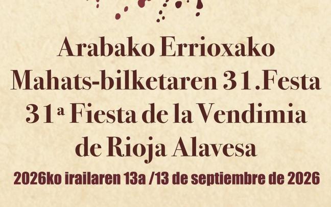 "Pisando fuerte", 2026ko Mahats-bilketaren Jaiaren irudia.