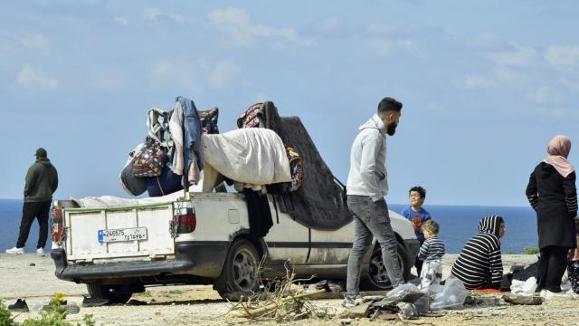 Desplazados en el Líbano por el conflicto con Israel