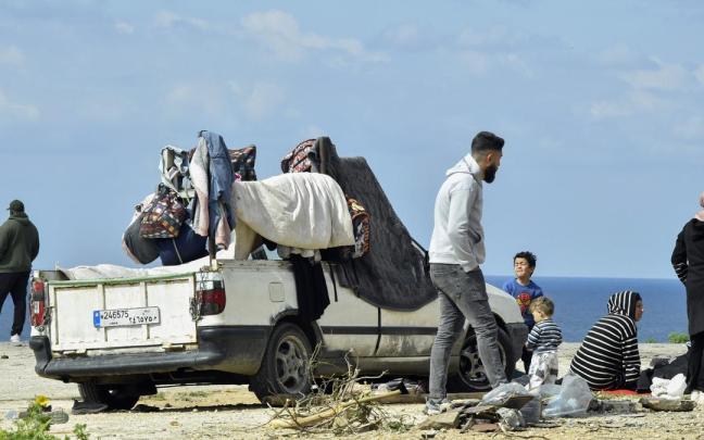 Desplazados en el Líbano por el conflicto con Israel