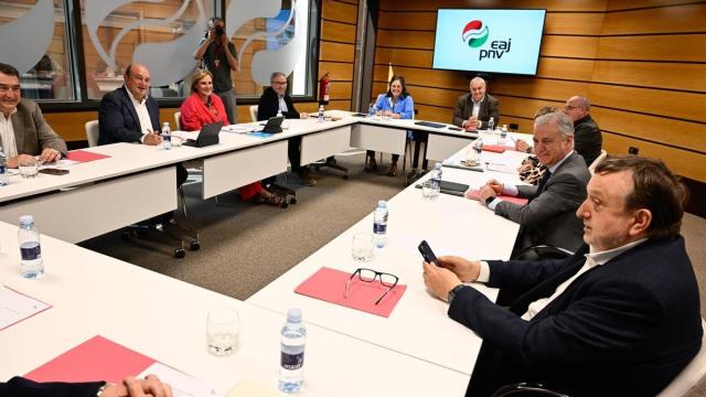 La reunión del EBB del PNV que ha tenido lugar este lunes para analizar los resultados de las elecciones municipales y forales