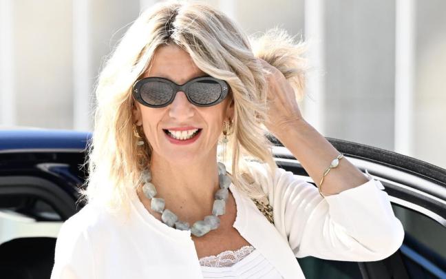 La ministra de Trabajo, a su llegada ayer a la cumbre europea de empleo en Luxemburgo.