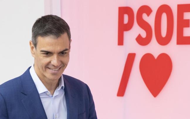 Pedro Sánchez, en la sede de Ferraz antes de la reunión del Comité Federal del PSOE.